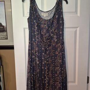 Idyllwind Dark Blue Floral Maxi Dress